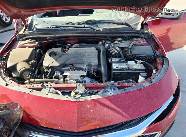 1G1ZG5ST9MF039365 2021 CHEVROLET MALIBU Red უკანა სალონის ხედი