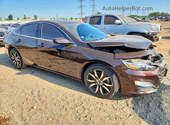 1G1ZG5STXLF043634 2020 CHEVROLET MALIBU Бордовый Передняя правая четверть