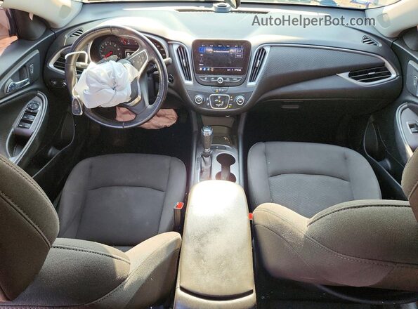 1G1ZG5STXLF043634 2020 CHEVROLET MALIBU Бордовый Вид панели приборов