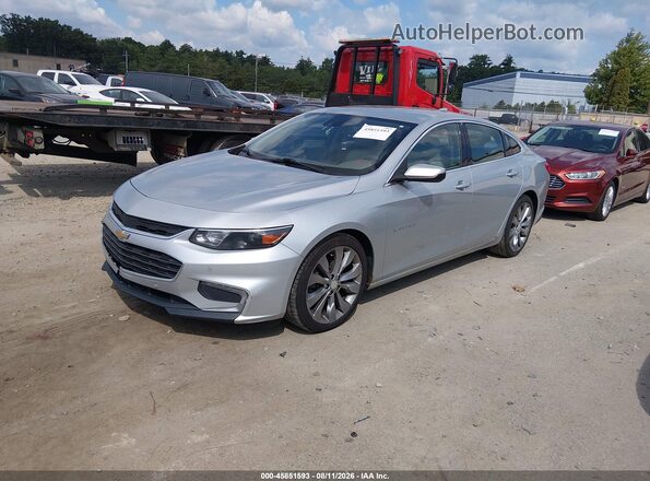 1G1ZH5SX4HF100045 2017 CHEVROLET MALIBU Серебряный Передняя левая четверть