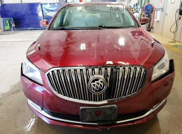 1G4G45G36GF276640 2016 BUICK LACROSSE Maroon წინა ხედი