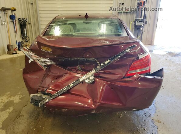1G4G45G36GF276640 2016 BUICK LACROSSE Maroon უკანა ხედი