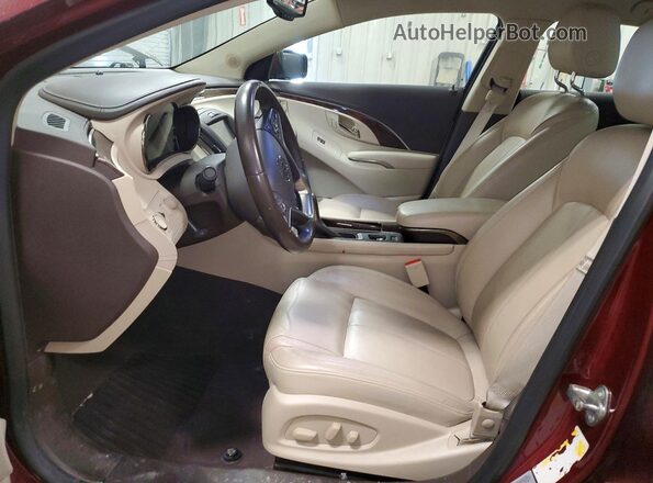 1G4G45G36GF276640 2016 BUICK LACROSSE Maroon წინა სალონის ხედი