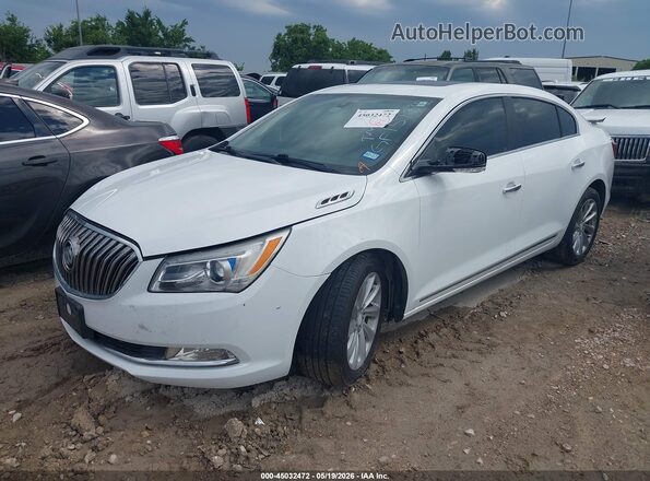 1G4GB5G31GF159375 2016 BUICK LACROSSE White Առջևի ձախ երեք քառորդ տեսարան