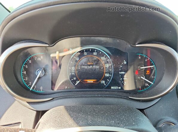 1G4GF5G3XGF141817 2016 BUICK LACROSSE Blue ხელსაწყოთა პანელის ხედი