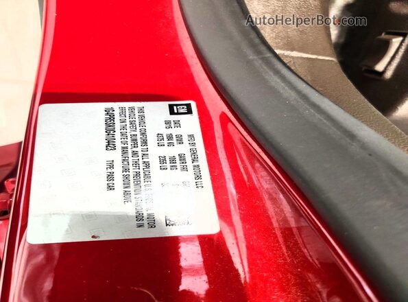 1G4PR5SK0G4104423 2016 BUICK VERANO Red Շարժիչի բաժամունքի տեսք