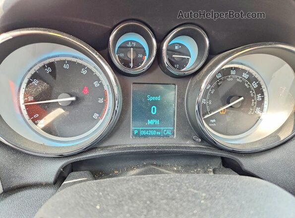 1G4PR5SK3H4106605 2017 BUICK VERANO Silver ხელსაწყოთა პანელის ხედი
