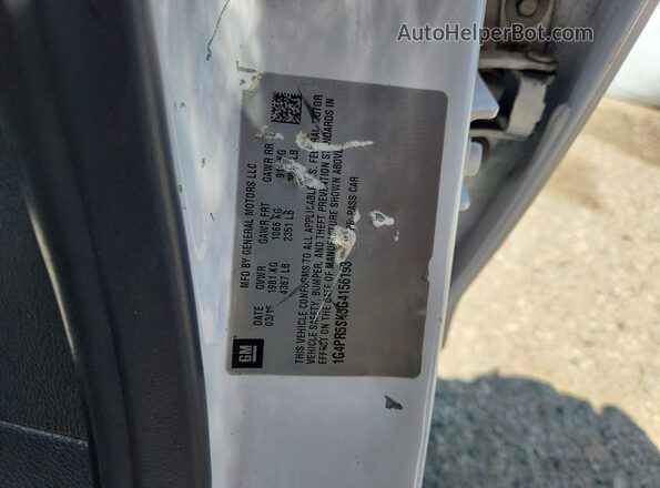 1G4PR5SK5G4156193 2016 BUICK VERANO White Widok naklejki z numerem VIN