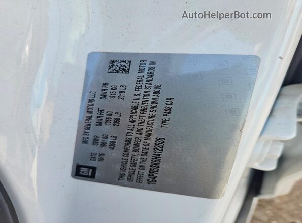 1G4PR5SK6H4122636 2017 BUICK VERANO White Engine compartment view