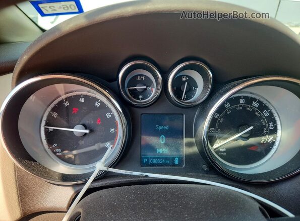 1G4PS5SK5G4136580 2016 BUICK VERANO White უკანა სალონის ხედი