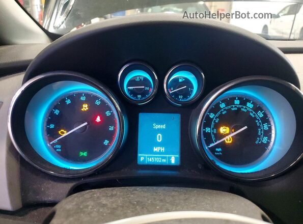 1G4PW5SK5G4167882 2016 BUICK VERANO Черный Вид щитка приборов