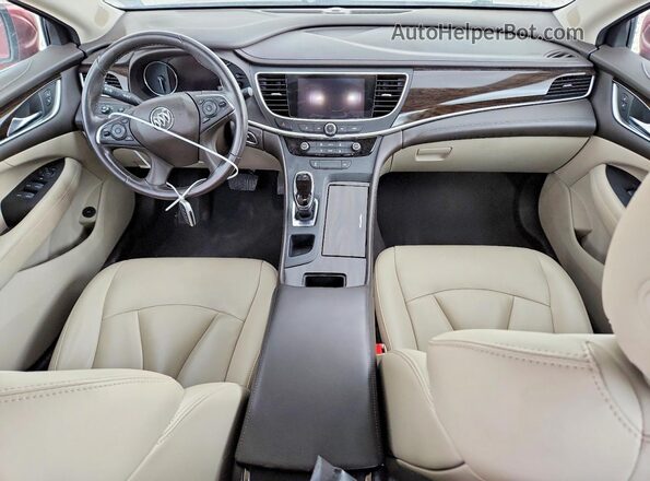 1G4ZN5SS1HU148355 2017 BUICK LACROSSE Red Dashboard view