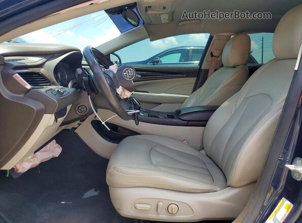 1G4ZN5SSXHU158902 2017 BUICK LACROSSE Blue Widok wnętrza z przodu