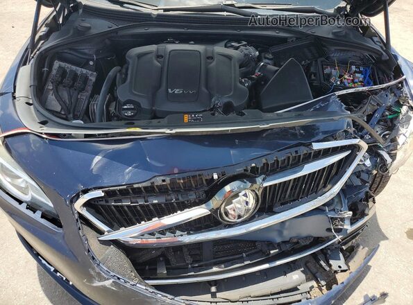 1G4ZN5SSXHU158902 2017 BUICK LACROSSE Blue Widok wnętrza z tyłu