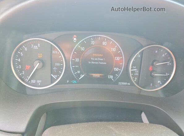 1G4ZR5SS4HU131716 2017 BUICK LACROSSE White Instrument cluster view