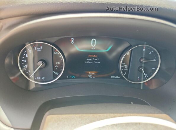 1G4ZR5SS4HU138262 2017 BUICK LACROSSE White Вид щитка приладів