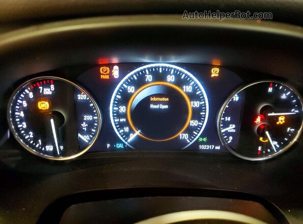 1G4ZR5SS8HU157817 2017 BUICK LACROSSE Белый Вид щитка приборов