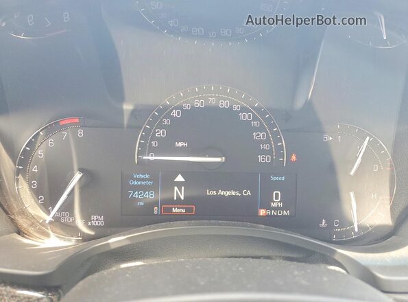 1G6AC1RS0K0103530 2019 CADILLAC ATS Black ხელსაწყოთა პანელის ხედი