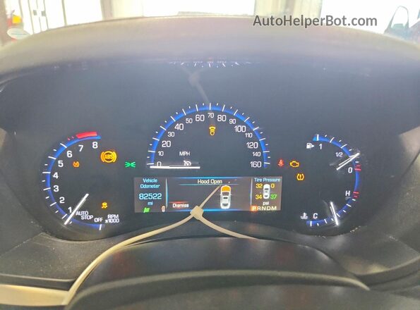 1G6AC5SS8G0107415 2016 CADILLAC ATS Черный Вид щитка приборов