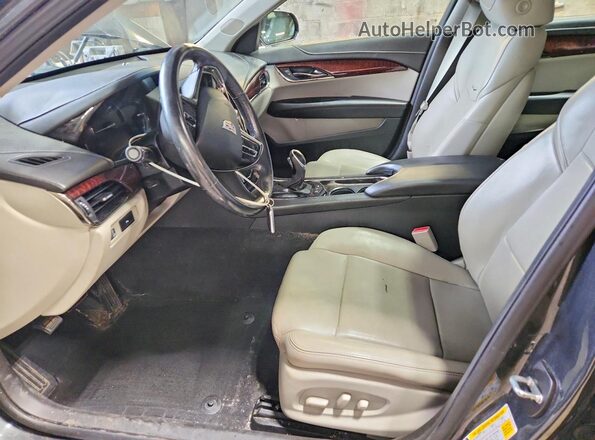 1G6AF5RX1J0132124 2018 CADILLAC ATS Charcoal წინა სალონის ხედი