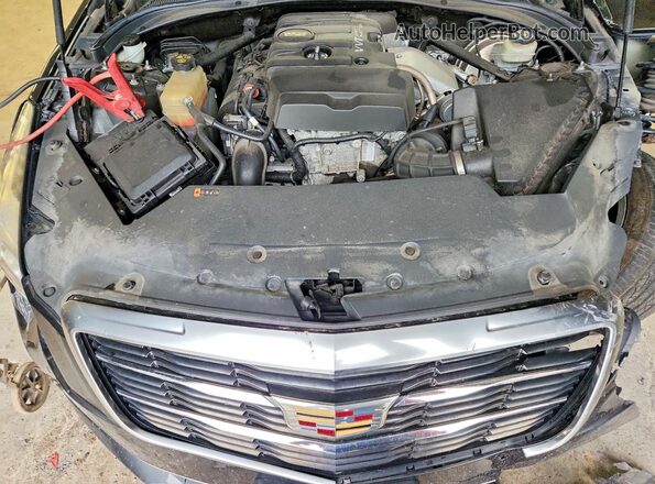 1G6AF5RX1J0132124 2018 CADILLAC ATS Charcoal უკანა სალონის ხედი
