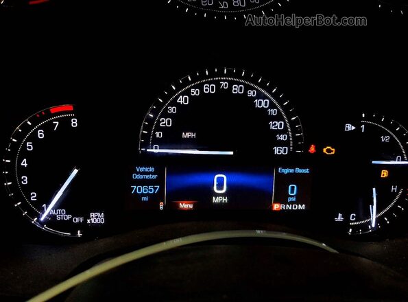 1G6AH5RX4H0109487 2017 CADILLAC ATS Blue Instrument cluster view
