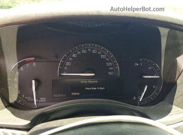 1G6AH5SX7H0162372 2017 CADILLAC ATS Red ხელსაწყოთა პანელის ხედი