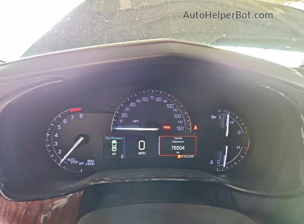 1G6AP5SX1K0119284 2019 CADILLAC CTS Black Вид щитка приладів