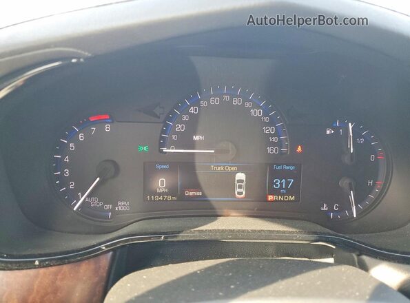 1G6AP5SX2G0195538 2016 CADILLAC CTS Black Vista del cuadro de instrumentos