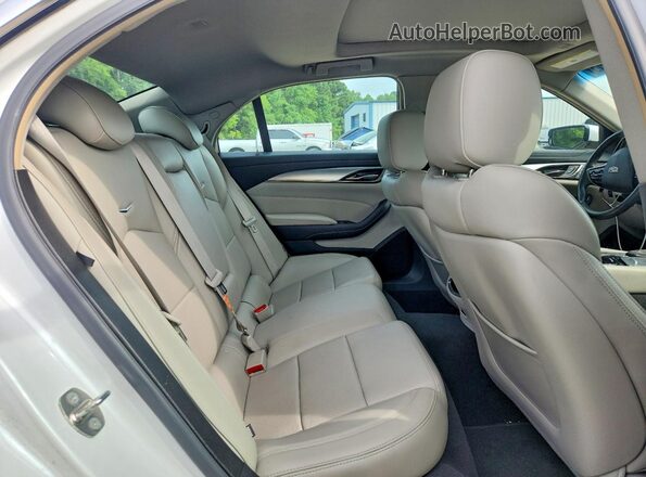 1G6AP5SX8J0140244 2018 CADILLAC CTS White Vista de los asientos traseros