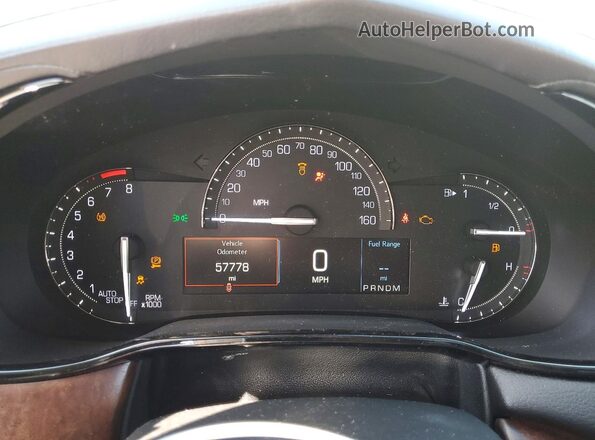 1G6AR5SS2K0114464 2019 CADILLAC CTS White Instrument cluster view