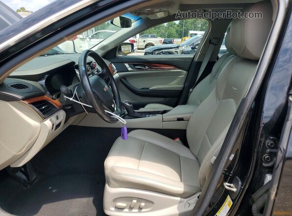 1G6AW5SX3G0195972 2016 CADILLAC CTS Черный Вид салона спереди