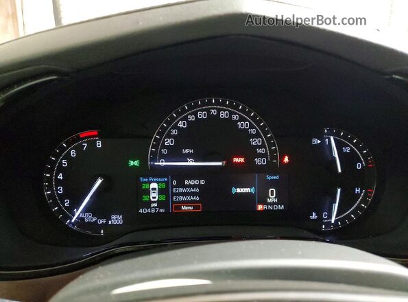 1G6AW5SX7H0208613 2017 CADILLAC CTS Red Instrument cluster view