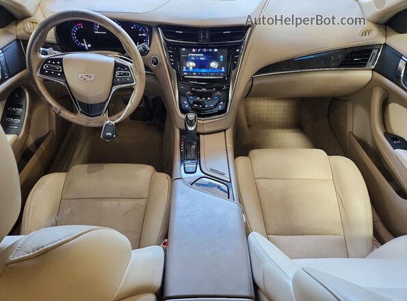 1G6AX5SS5G0144247 2016 CADILLAC CTS White Առջևի վահանակի տեսք