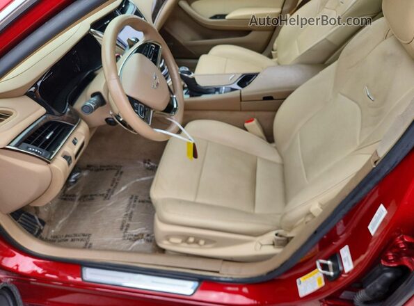 1G6AX5SX0G0101592 2016 CADILLAC CTS Maroon Vista interior delantera