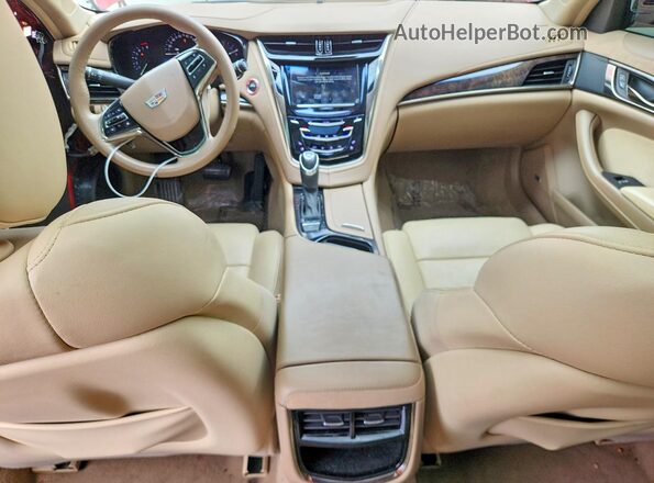 1G6AX5SX0G0101592 2016 CADILLAC CTS Maroon Vista del salpicadero