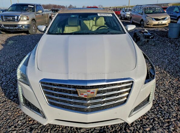 1G6AY5SSXJ0142658 2018 CADILLAC CTS White Widok zestawu wskaźników