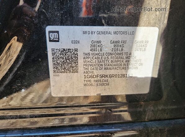 1G6DF5RK6R0128163 2024 CADILLAC CT4 Black Շարժիչի բաժամունքի տեսք