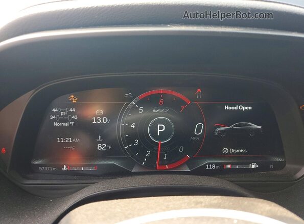 1G6DH5RL8N0117694 2022 CADILLAC CT4 Black Սարքավորումների վահանակի տեսք