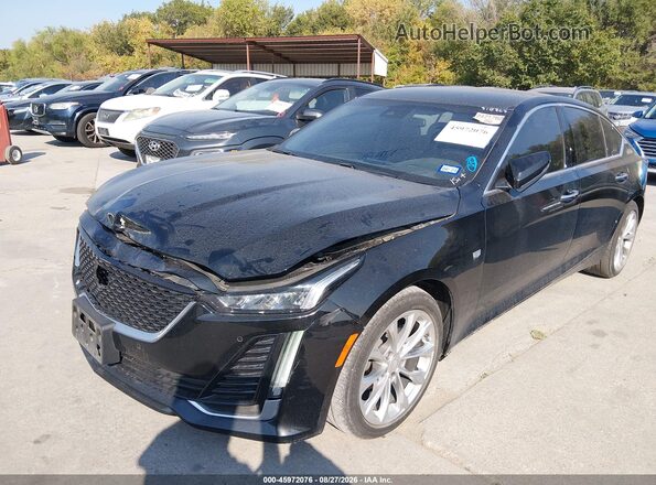 1G6DN5RK2P0121517 2023 CADILLAC CT5 Black წინა მარცხენა ხედი სამი მეოთხედიდან