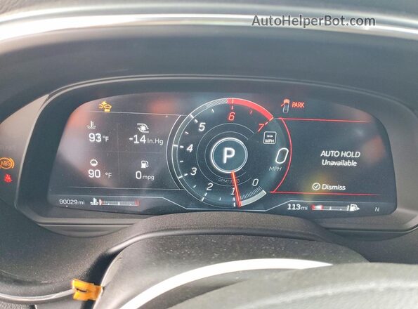 1G6DN5RW6N0111394 2022 CADILLAC CT5 Белый Вид щитка приборов