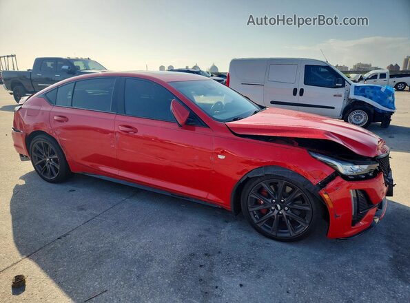 1G6DP5RK2L0129072 2020 CADILLAC CT5 Красный Передняя правая четверть