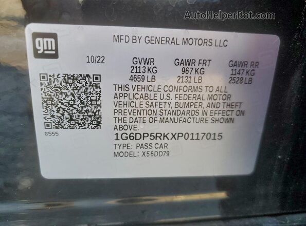 1G6DP5RKXP0117015 2023 CADILLAC CT5 Black 