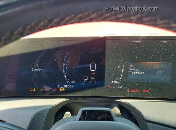 1G6DS5RK7S0104956 2025 CADILLAC CT5 Red Vista del cuadro de instrumentos