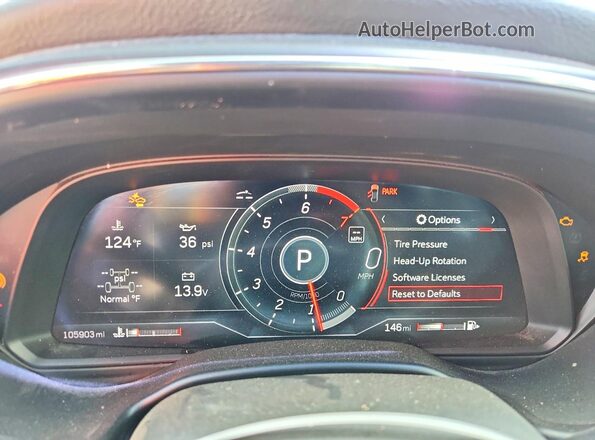 1G6DU5RK0N0128045 2022 CADILLAC CT5 Blue Instrument cluster view
