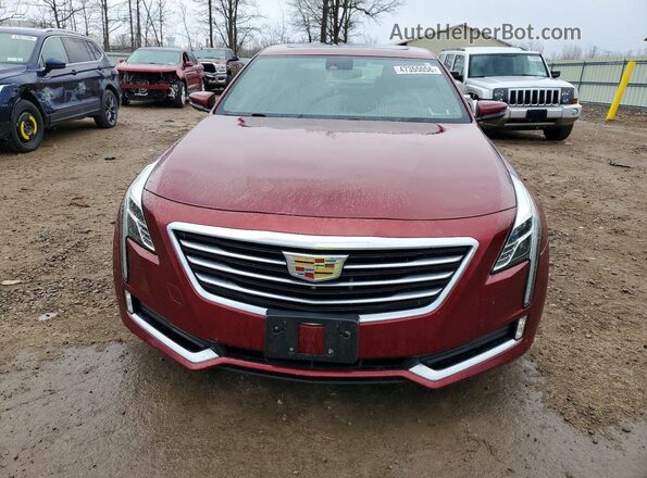 1G6KF5RS0HU182007 2017 CADILLAC CT6 Red წინა ხედი