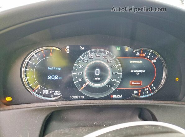1G6KF5RS0HU182007 2017 CADILLAC CT6 Red ხელსაწყოთა პანელის ხედი