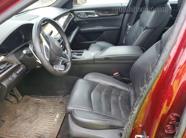 1G6KF5RS0HU182007 2017 CADILLAC CT6 Red წინა სალონის ხედი