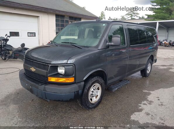 1GAWGEFF1G1241254 2016 CHEVROLET EXPRESS Gray Առջևի ձախ երեք քառորդ տեսարան