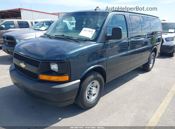 1GAWGEFG0H1273607 2017 CHEVROLET EXPRESS Green Передня ліва чверть